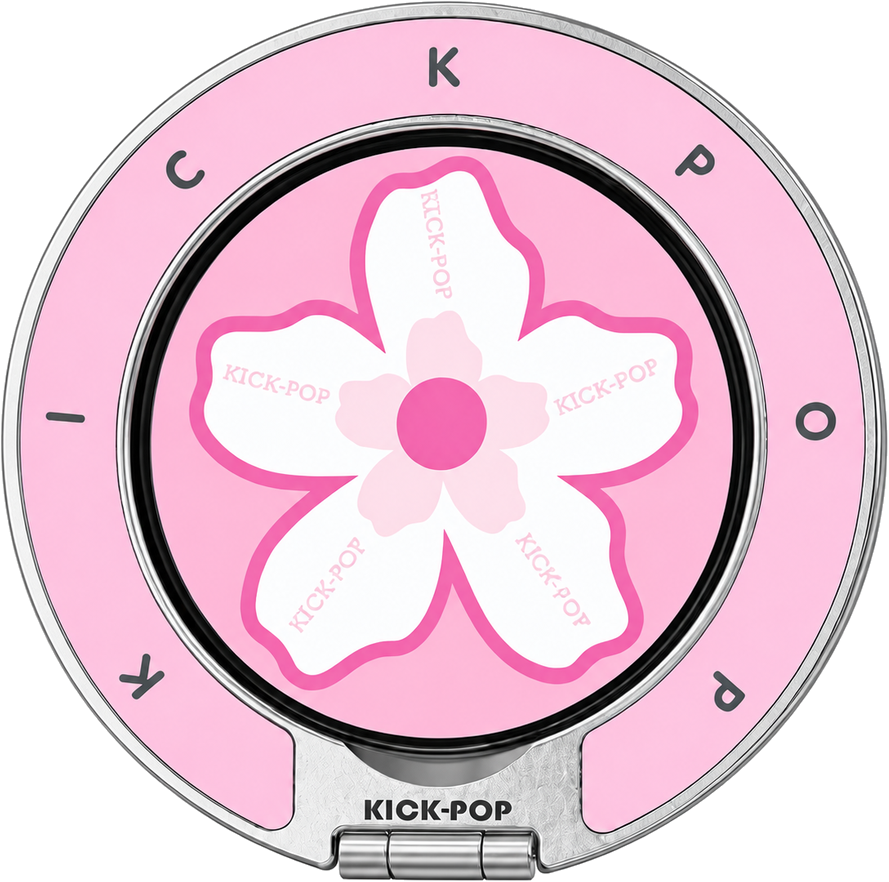 Pink flower ring stand