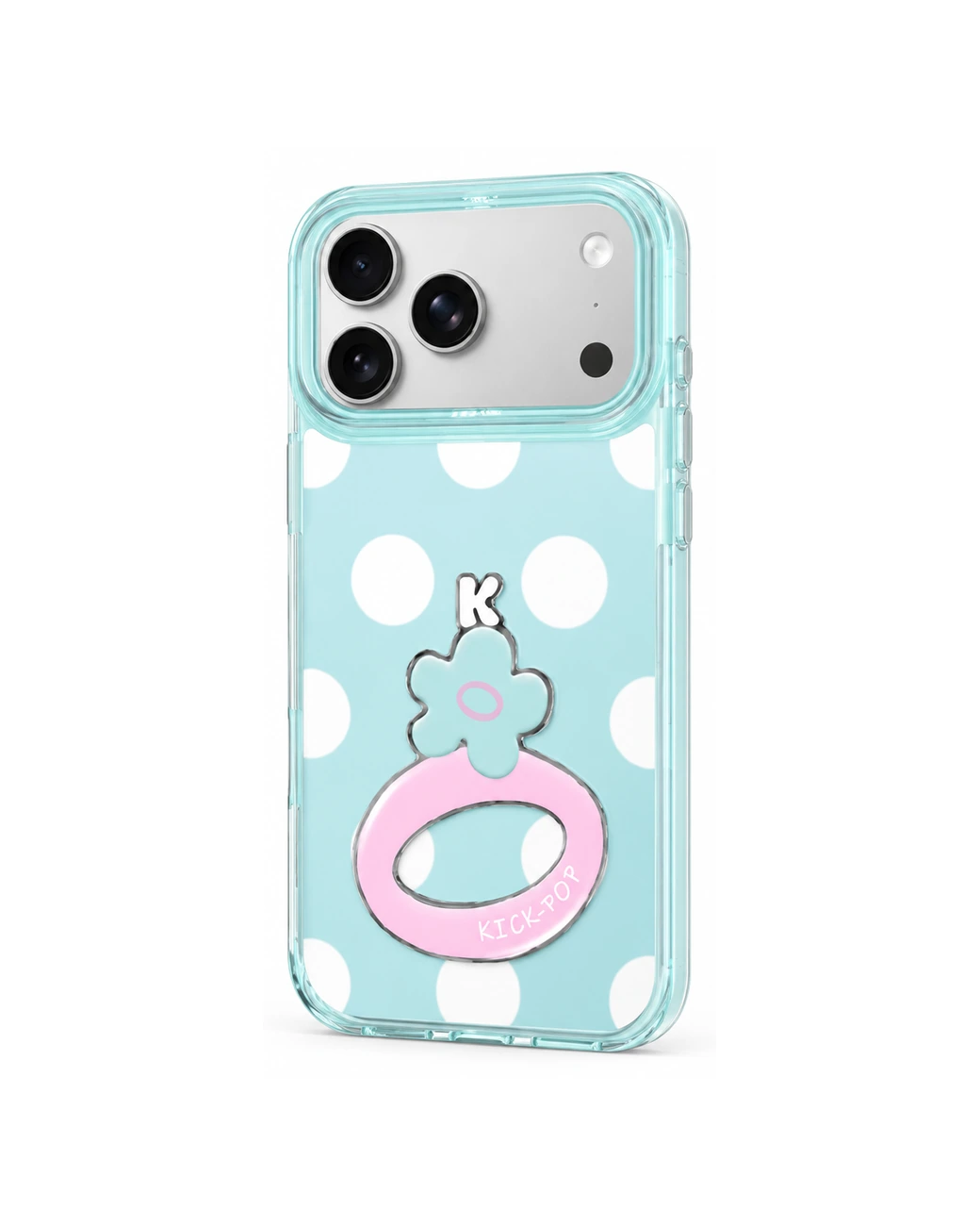 Polka aqua phone case