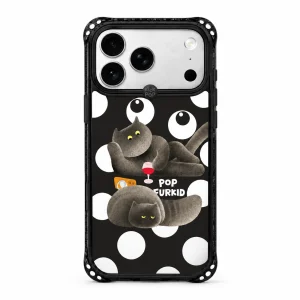 Sparkle / Noir Cat Dots — back view on a white background. AI styling visualization.