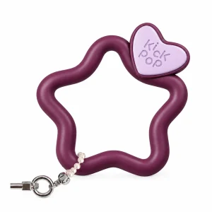 Star Wrist Charm - Plum — the complete original accessory and its separate pieces on white. AI styling visualization.