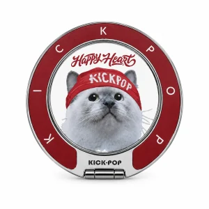 Happy Heart Cat Wine Ring Stand — front view on a white background. AI styling visualization.