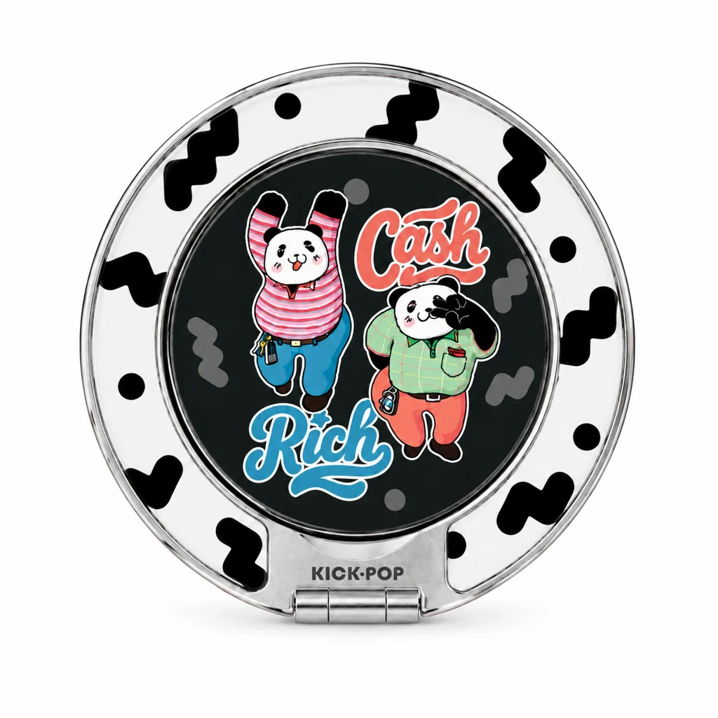 Cash Friends Ring Stand — front view on a white background. AI styling visualization.