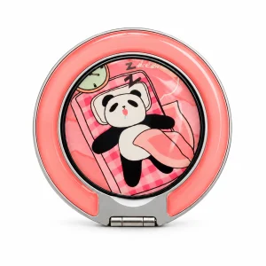 Ballet Panda Coral Ring Stand — front view on a white background. AI styling visualization.