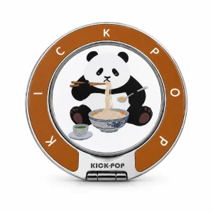 Noodle Panda Ring Stand — front view on a white background. AI styling visualization.