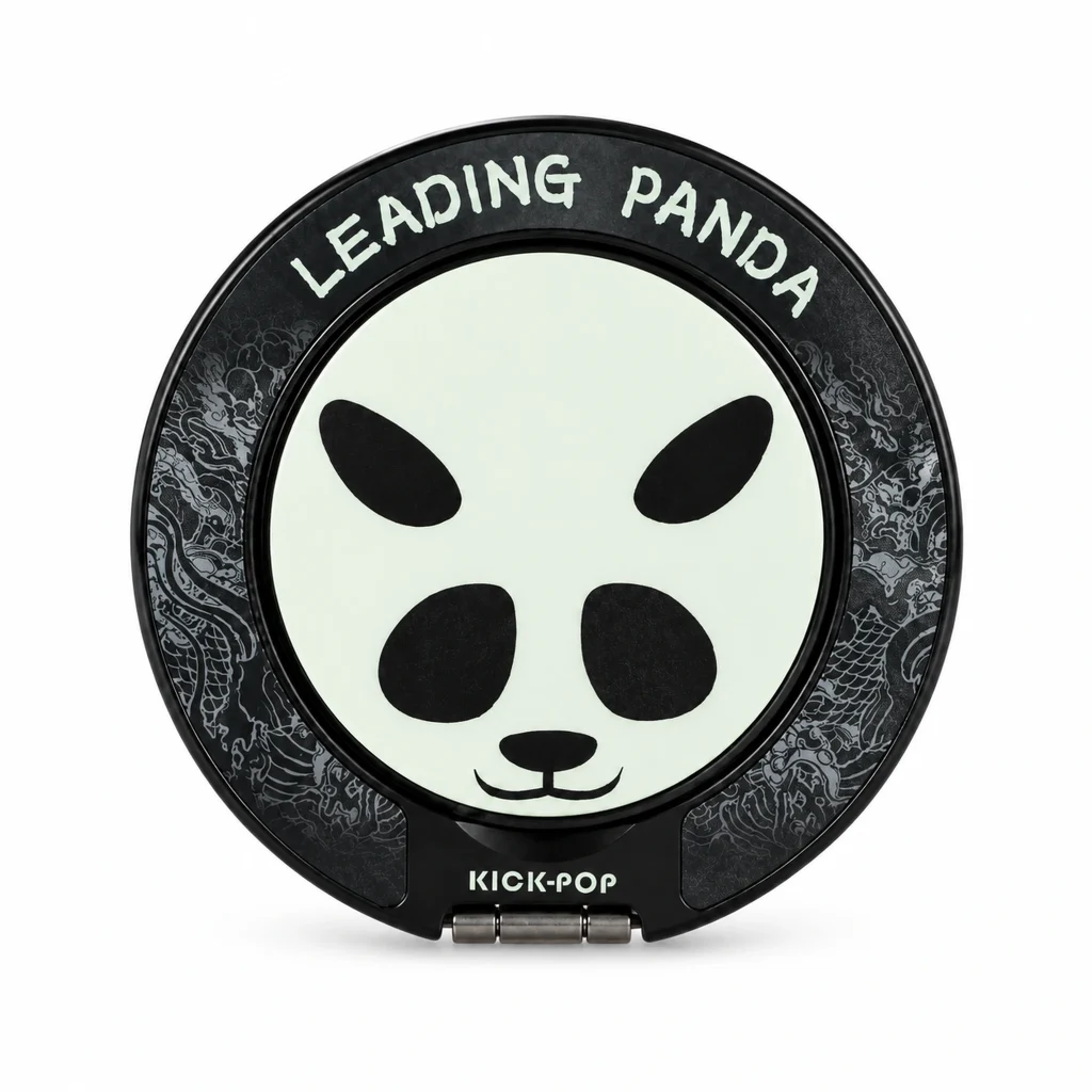 Leading Panda Ring Stand — front view on a white background. AI styling visualization.