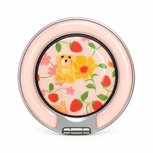 Peach Garden Ring Stand — front view on a white background. AI styling visualization.