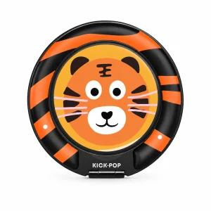 Tiger Orange Ring Stand — front view on a white background. AI styling visualization.