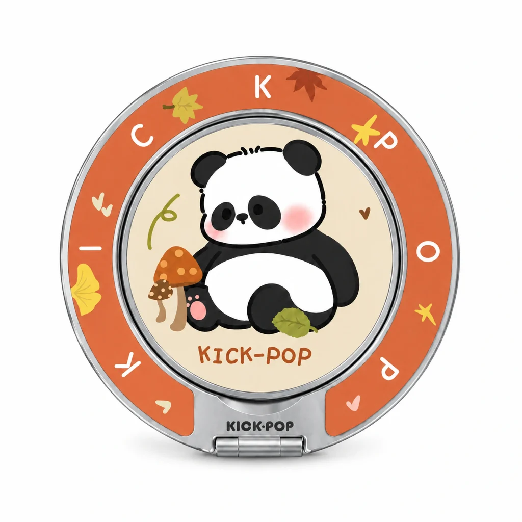 Forest Panda Ring Stand — front view on a white background. AI styling visualization.