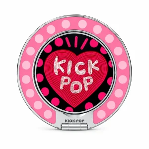 Kick Pop Heart Pink Ring Stand — front view on a white background. AI styling visualization.