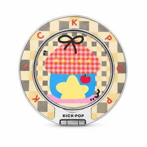 Panda Picnic Basket Ring Stand — front view on a white background. AI styling visualization.
