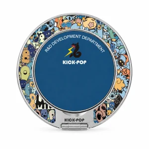 Doodle Studio Blue Ring Stand — front view on a white background. AI styling visualization.