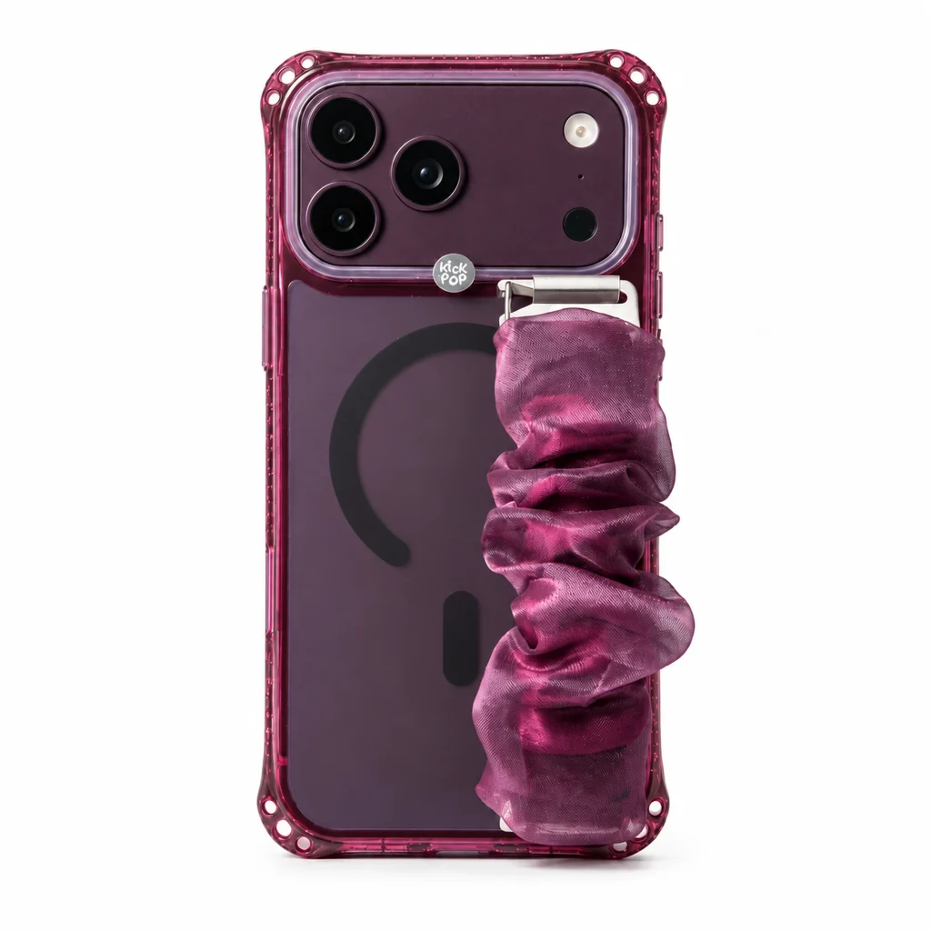 Lace Grip / Plum — back view on a white background. AI styling visualization.
