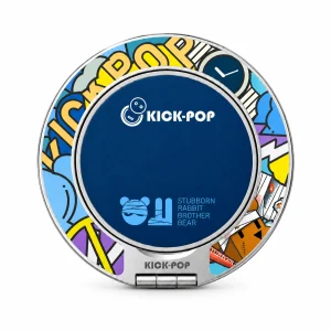 Doodle Logo Navy Ring Stand — front view on a white background. AI styling visualization.