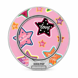 Love Stars Pink Ring Stand — front view on a white background. AI styling visualization.