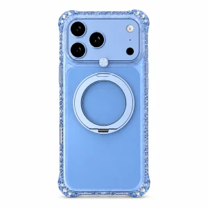 Sparkle Ring Stand / Sky — back view on a white background. AI styling visualization.