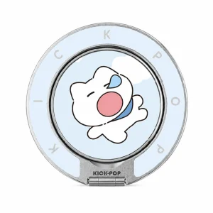 Dream Pup Blue Ring Stand — front view on a white background. AI styling visualization.