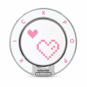 Pixel Hearts Ring Stand — front view on a white background. AI styling visualization.