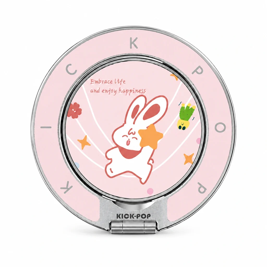 Carrot Bunny Ring Stand — front view on a white background. AI styling visualization.