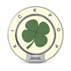 Clover Cream Ring Stand — front view on a white background. AI styling visualization.