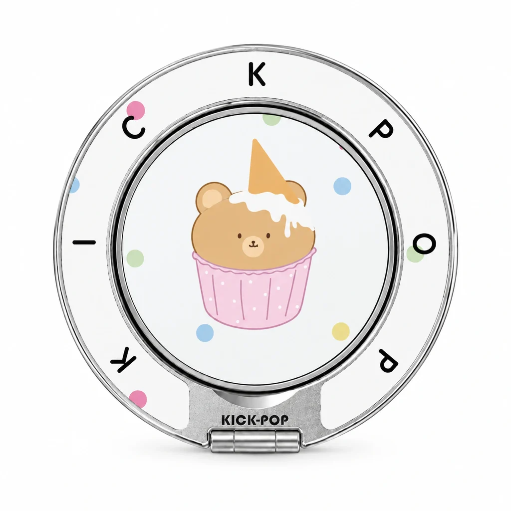 Cupcake Bear Ring Stand — front view on a white background. AI styling visualization.