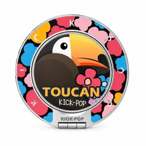 Toucan Pop Ring Stand — front view on a white background. AI styling visualization.