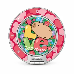 Capybara Love Ring Stand — front view on a white background. AI styling visualization.