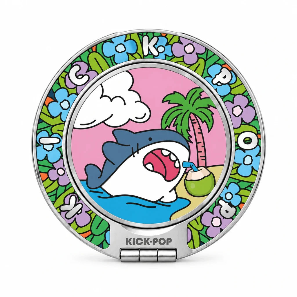 Shark Holiday Ring Stand — front view on a white background. AI styling visualization.