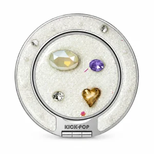 Ivory Jewel Violet Ring Stand — front view on a white background. AI styling visualization.