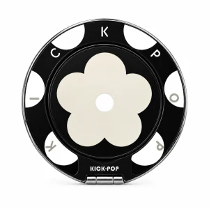 Mono Daisy Black Ring Stand — front view on a white background. AI styling visualization.