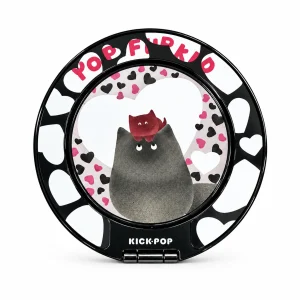 Crowned Cat Ring Stand — front view on a white background. AI styling visualization.