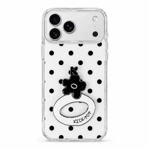 Floral Stand / White Dot — back view on a white background. AI styling visualization.