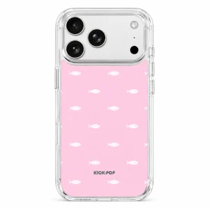 Transparent Print / Pink Dash — back view on a white background. AI styling visualization.