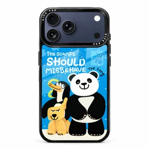 Glossy Graphic / Blue Misbehave — back view on a white background. AI styling visualization.