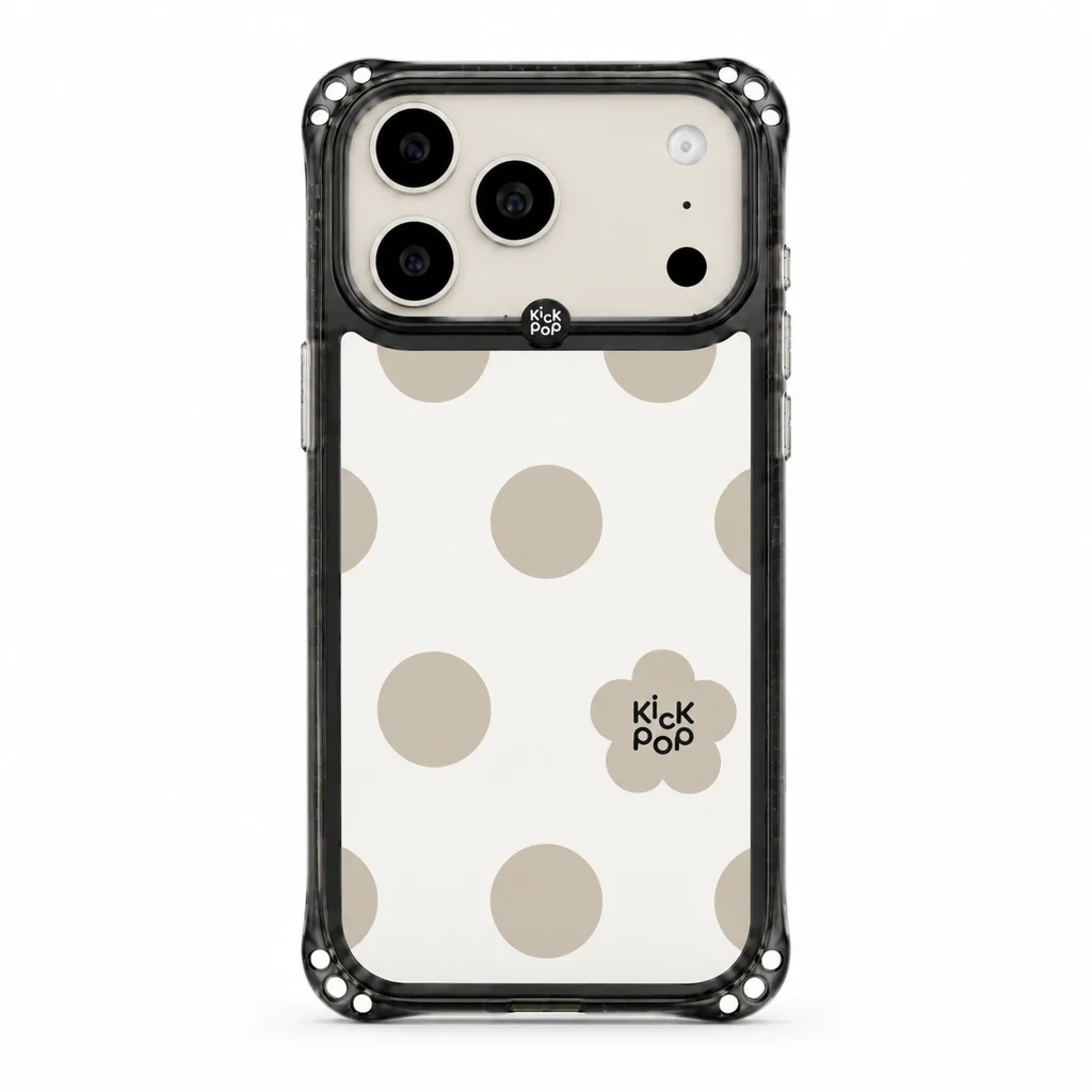 Sparkle / Oat Polka — back view on a white background. AI styling visualization.