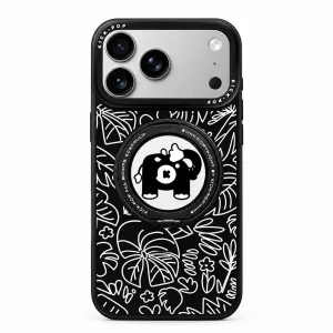 Rotating Ring / Noir Panda Jungle — back view on a white background. AI styling visualization.