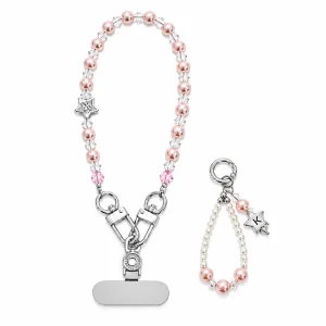 Pop Wristlet - Rose Star — the complete original accessory and its separate pieces on white. AI styling visualization.